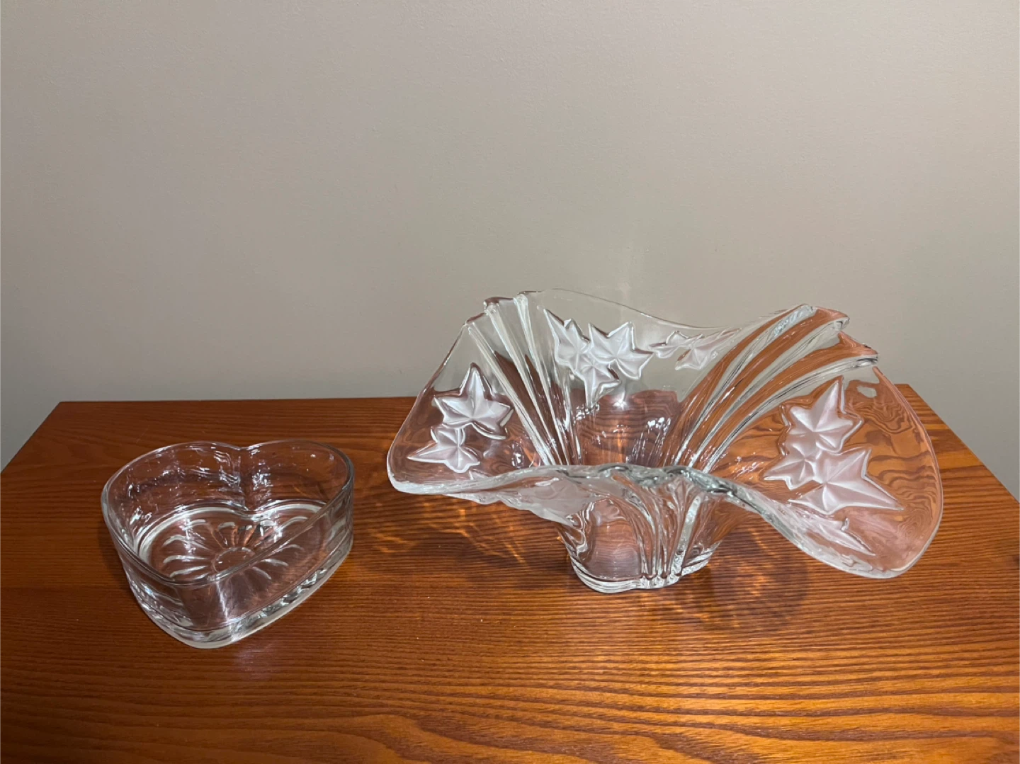 LIBBEY HEART & VINTAGE MIKASA BOWLS
