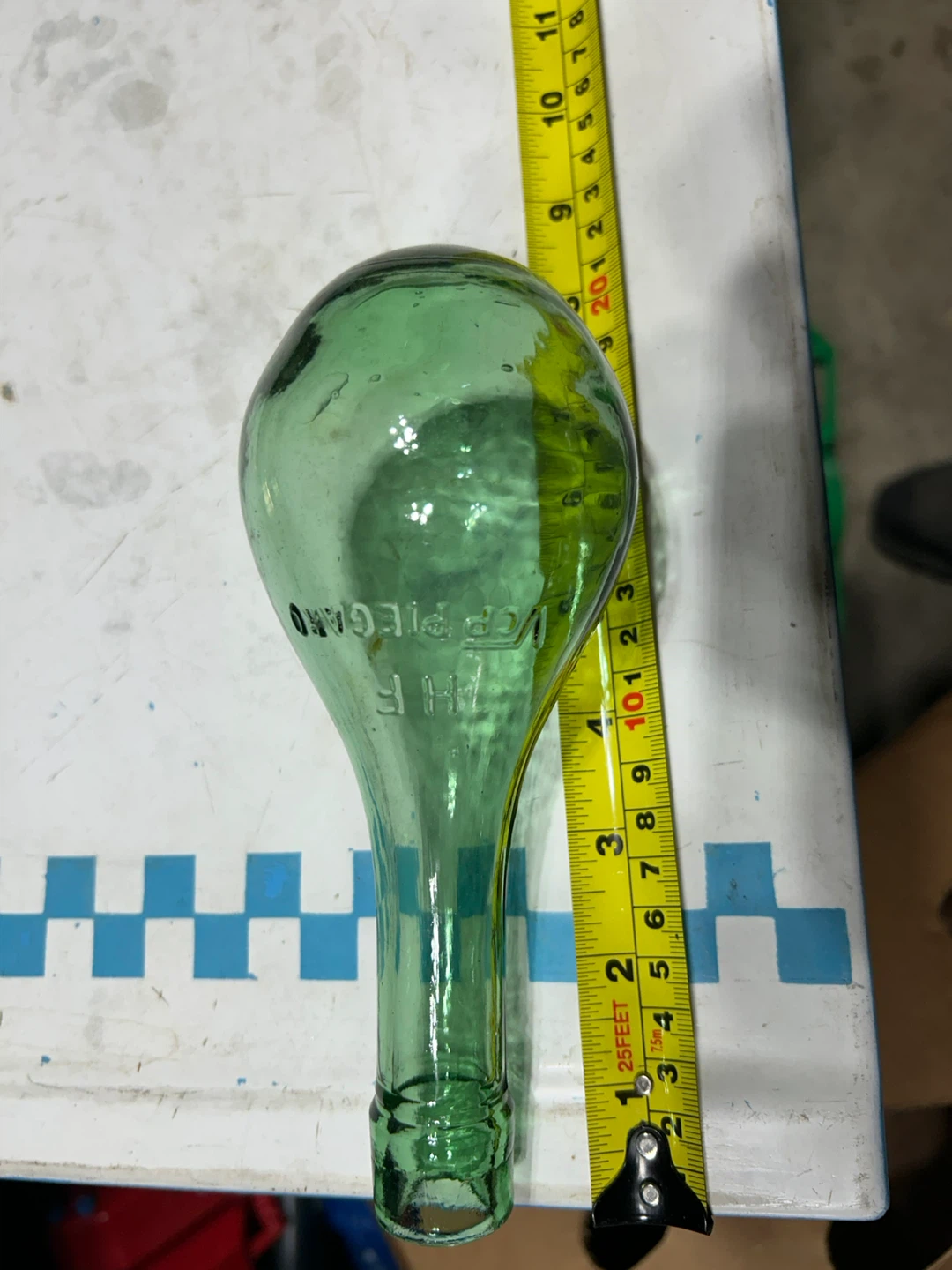 Green Glass Bottle - photo 2