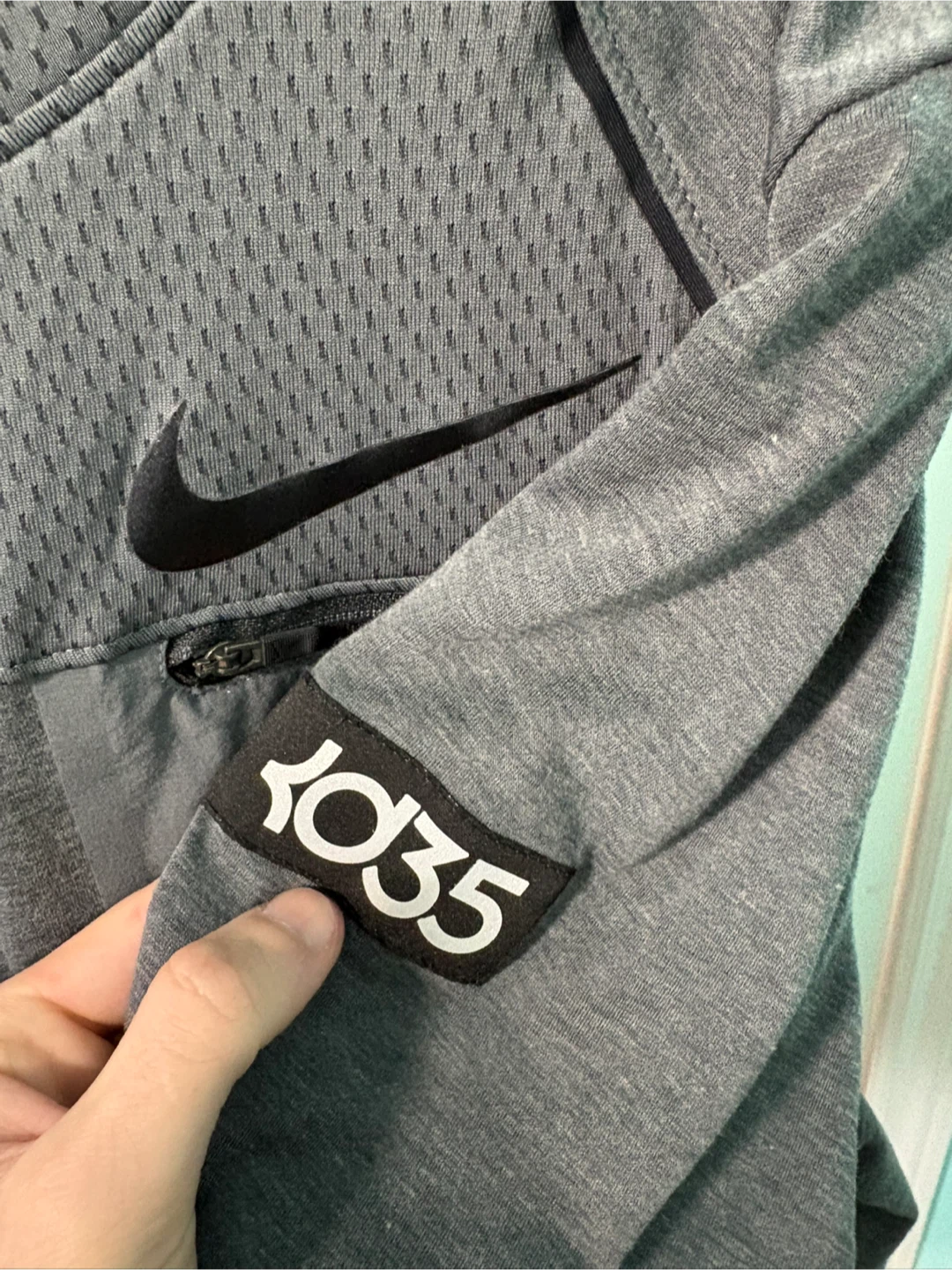 Nike KD 35 Long Sleeve Grey Shirt - photo 2