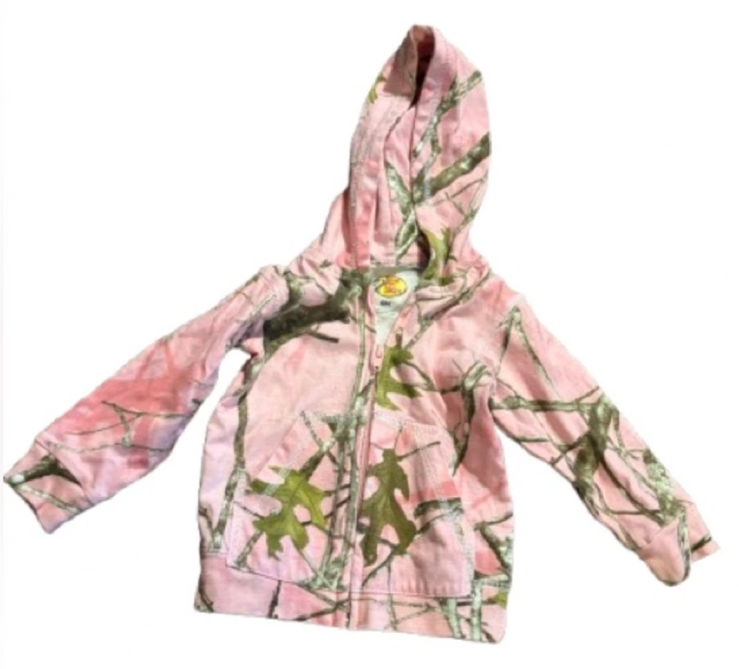 Bass Pro Shops Pink Camo Zip Hoodie 6M