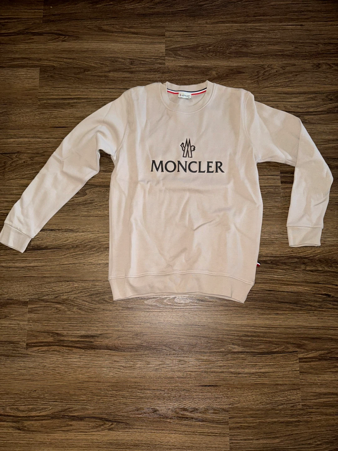 NEW Moncler Crewneck Sweatshirt - Tan - Size S