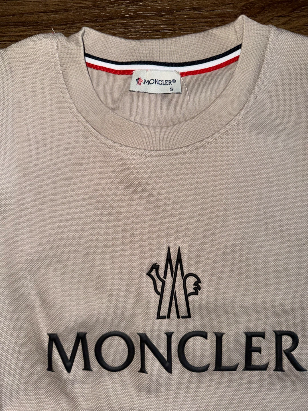 NEW Moncler Crewneck Sweatshirt - Tan - Size S - photo 4