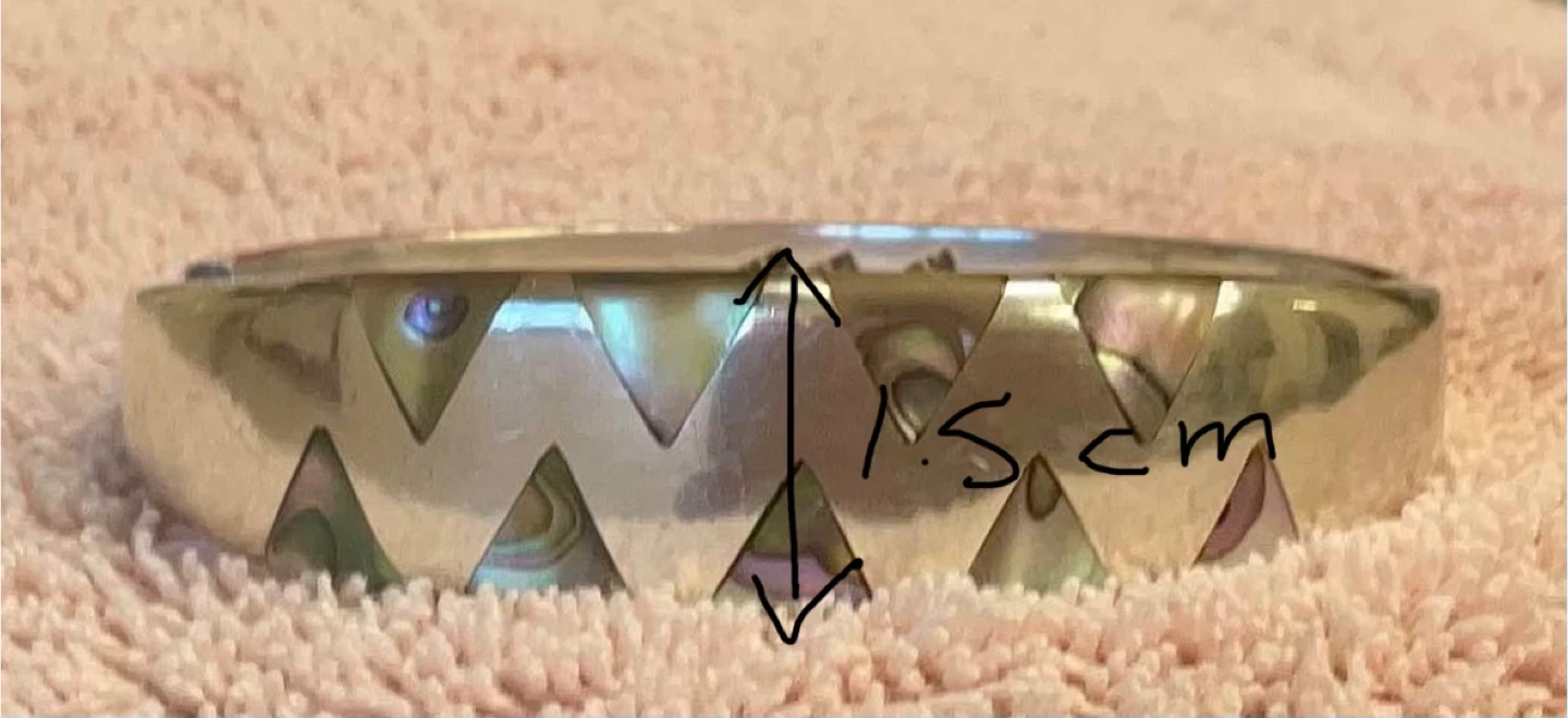 Sterling Silver Inlay Bracelet - Mexico 925 - photo 2