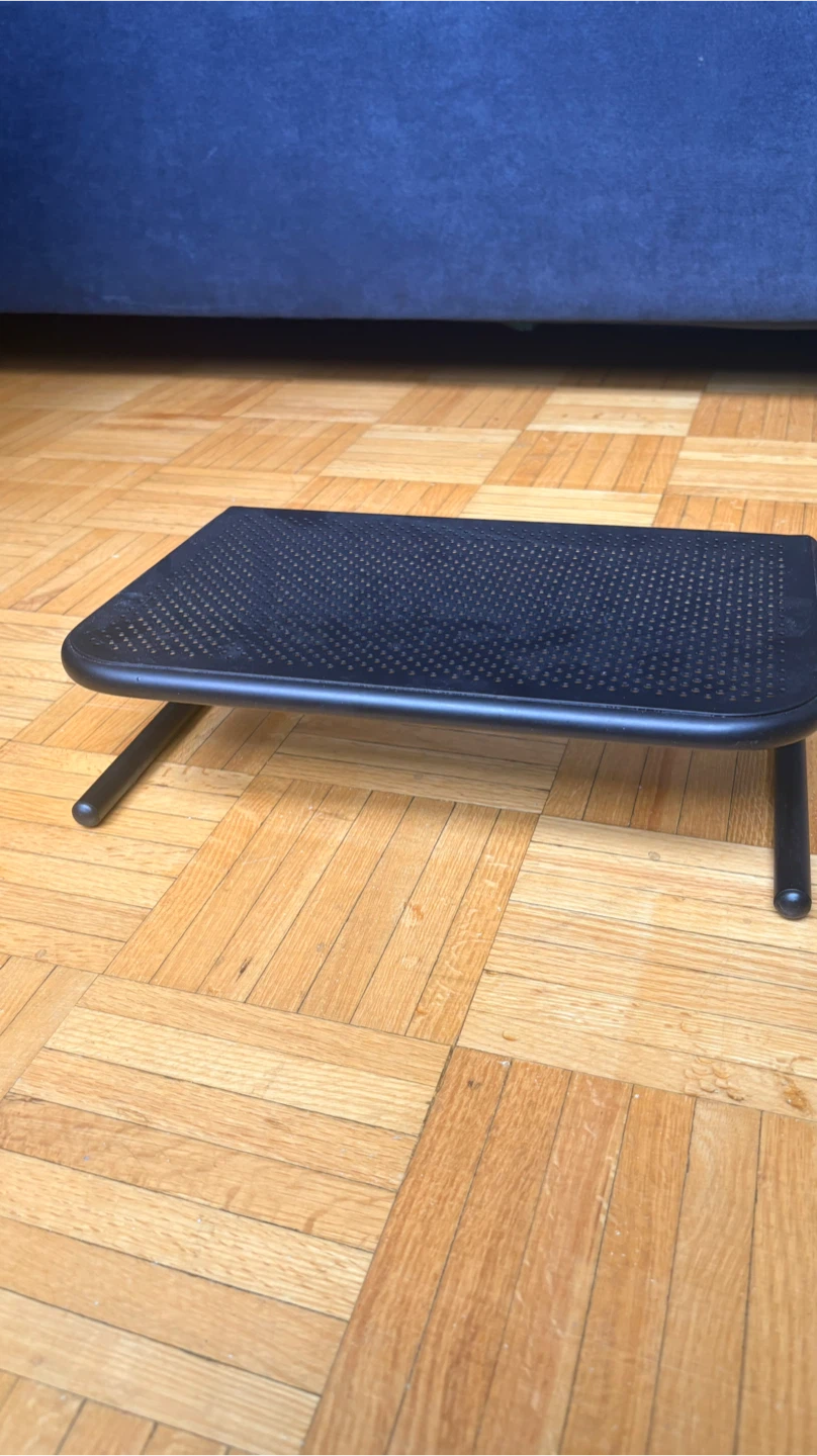 Black Metal Monitor Stand - photo 2