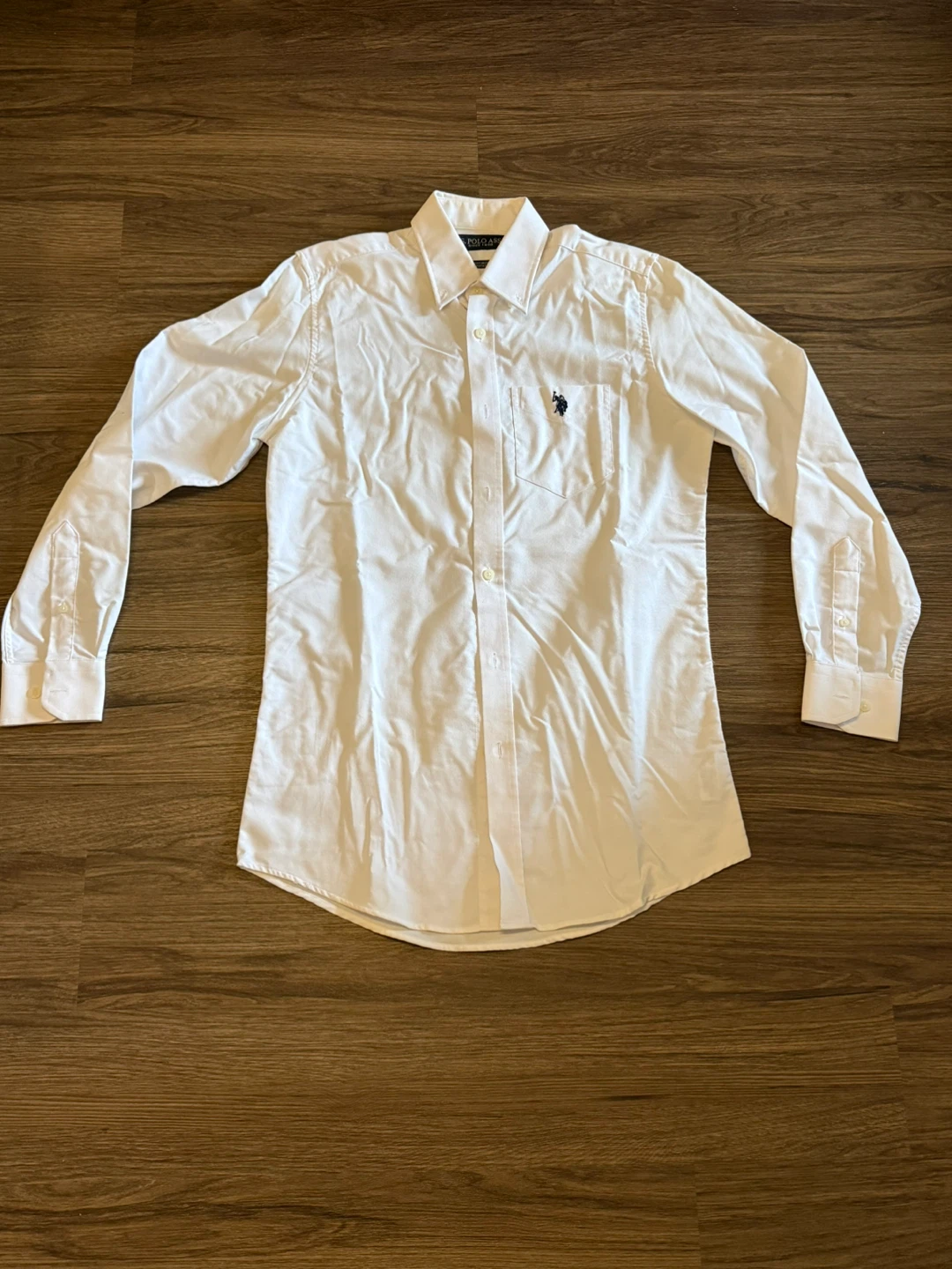 U.S. Polo Assn. Non-Iron White Dress Shirt - Size 14 1/2 32/33 - photo 3