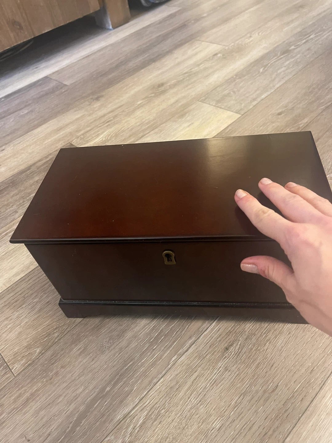 Wooden Jewellery Box with Compartments