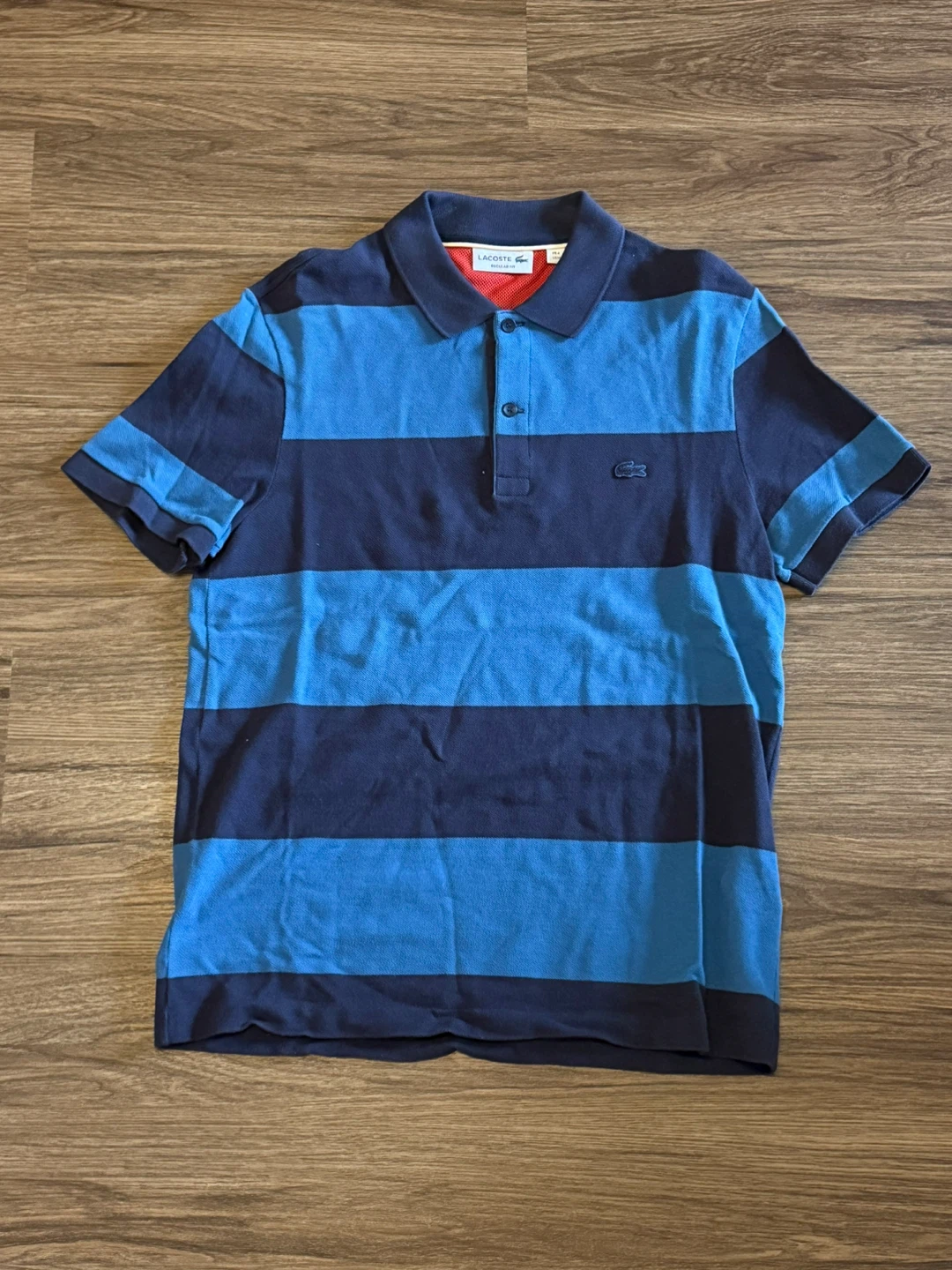 Lacoste Men's Striped Polo Shirt - Blue/Navy - photo 4