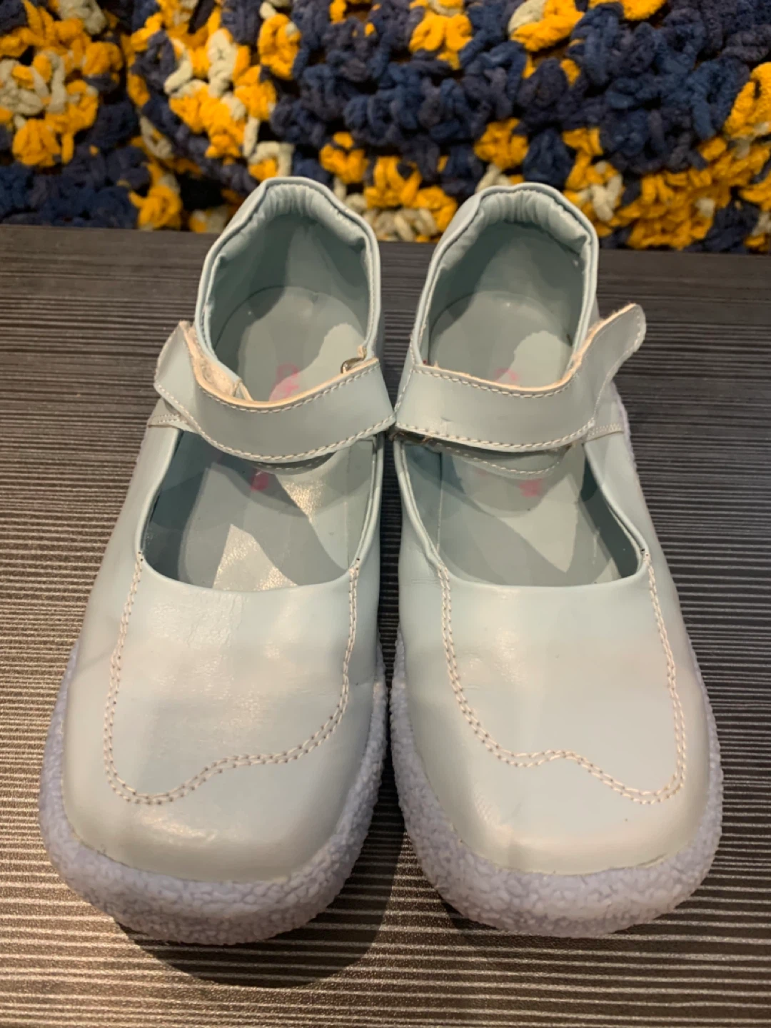NEW Light Blue Mary Jane Kid Shoes - size 13/13.5