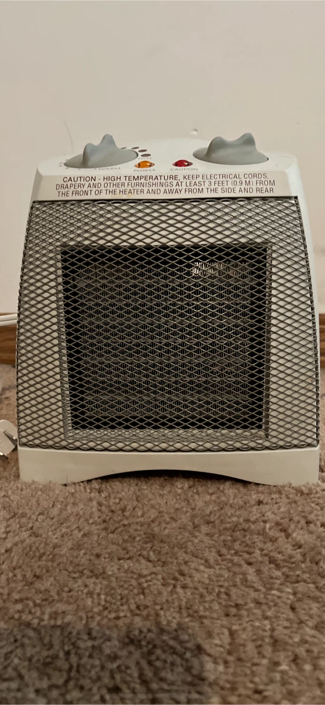 White Portable Electric Space Heater