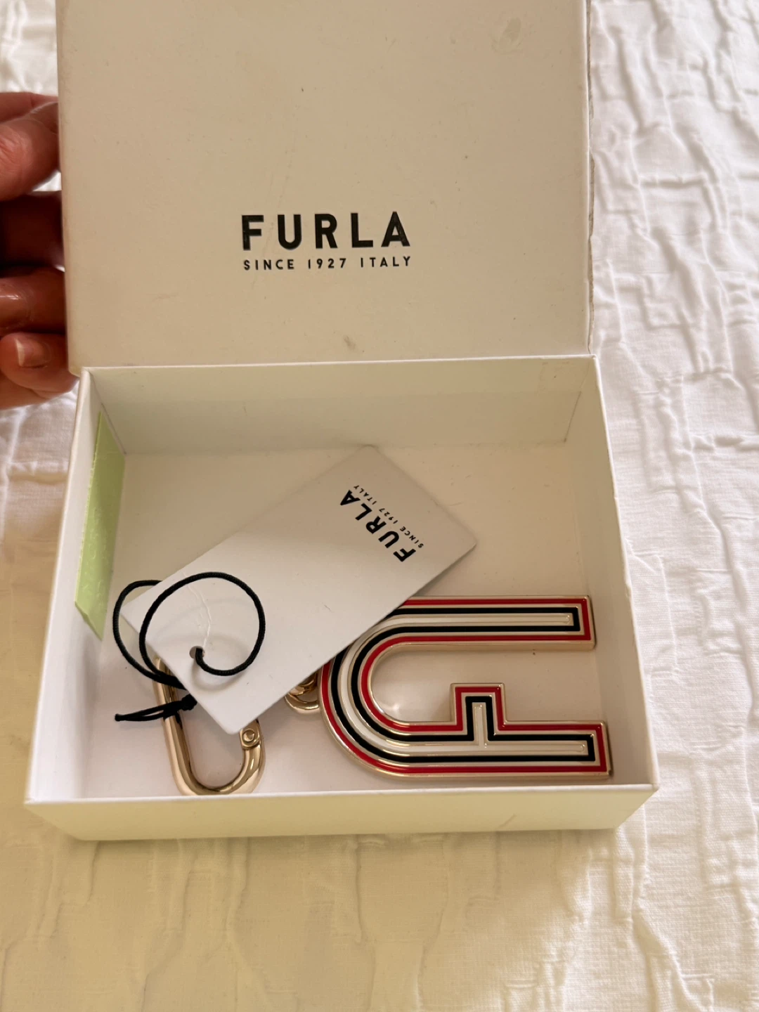 Furla F Keychain Charm