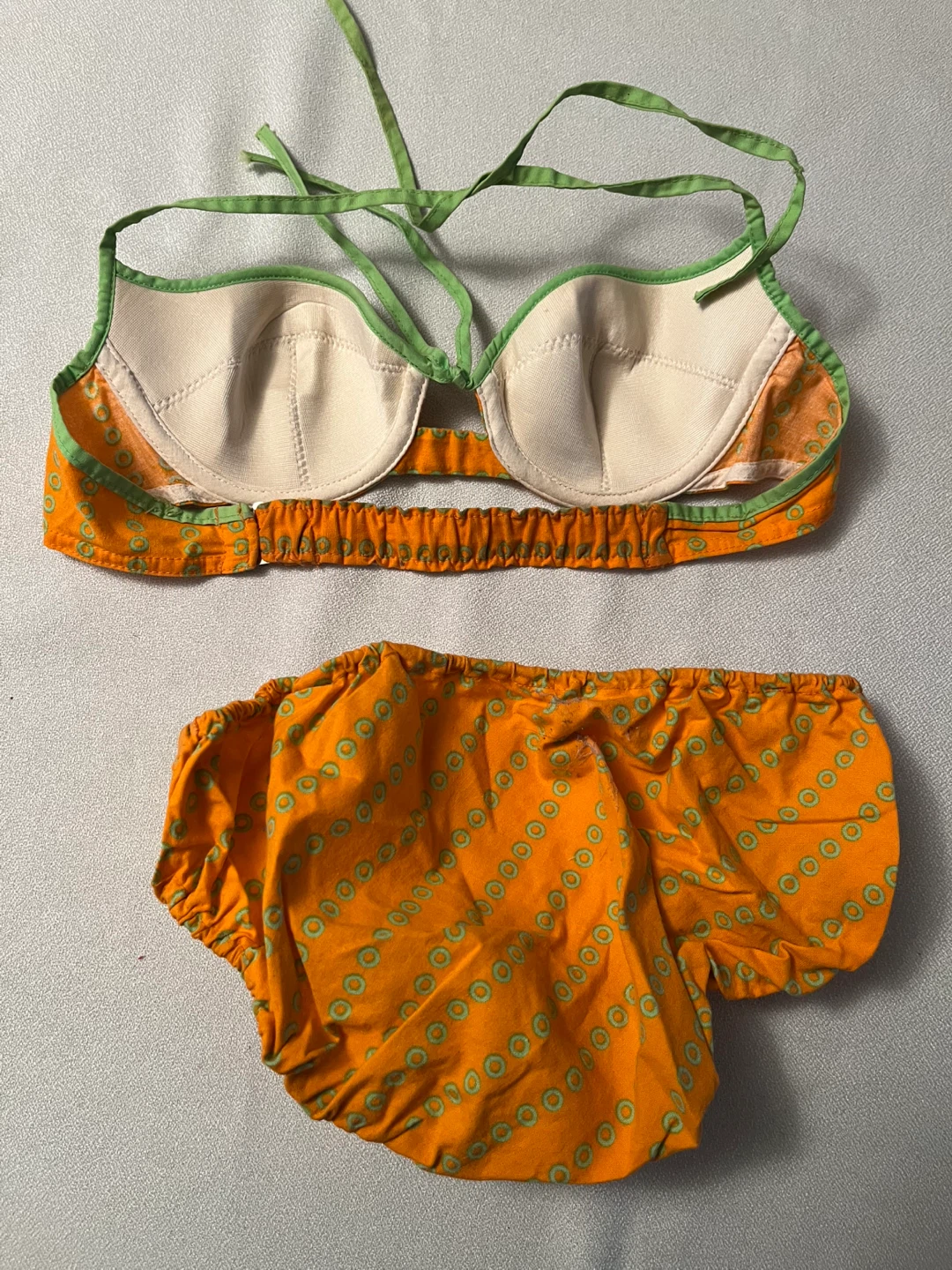 Orchidee Bikini Set - Orange Green Print - photo 3