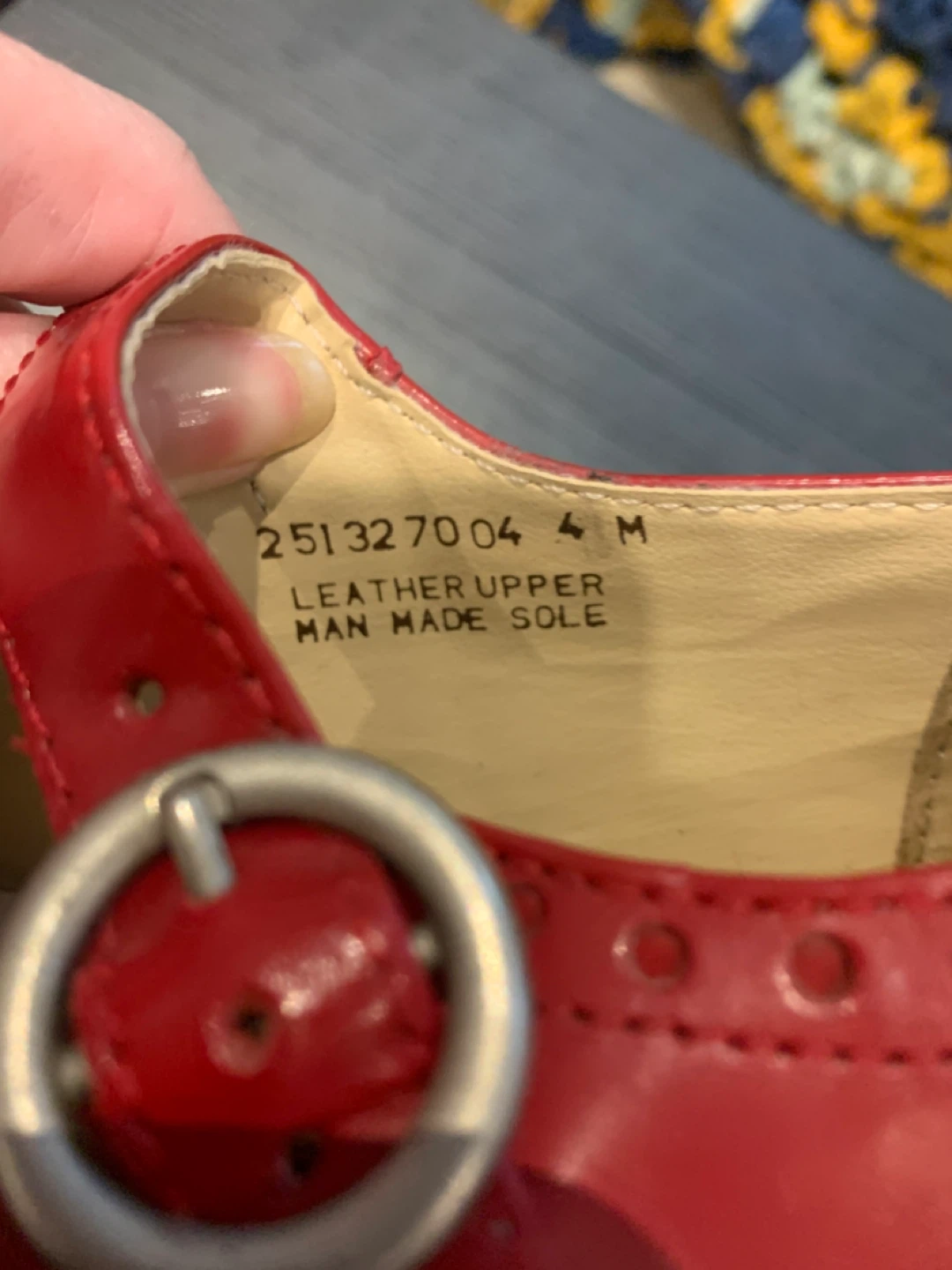 NEW GAP Red Mary Jane Shoes - Size 4M - photo 4