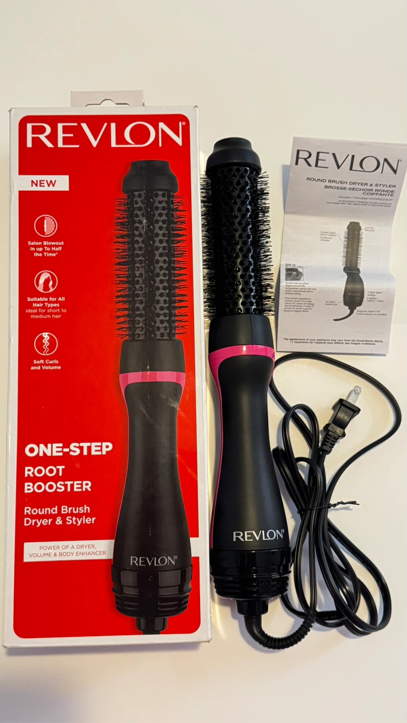 New open box - Revlon One-Step Root Booster Round Brush Dryer