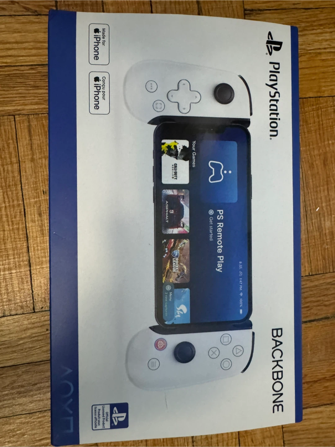 PlayStation Backbone Controller for iPhone lighting cable