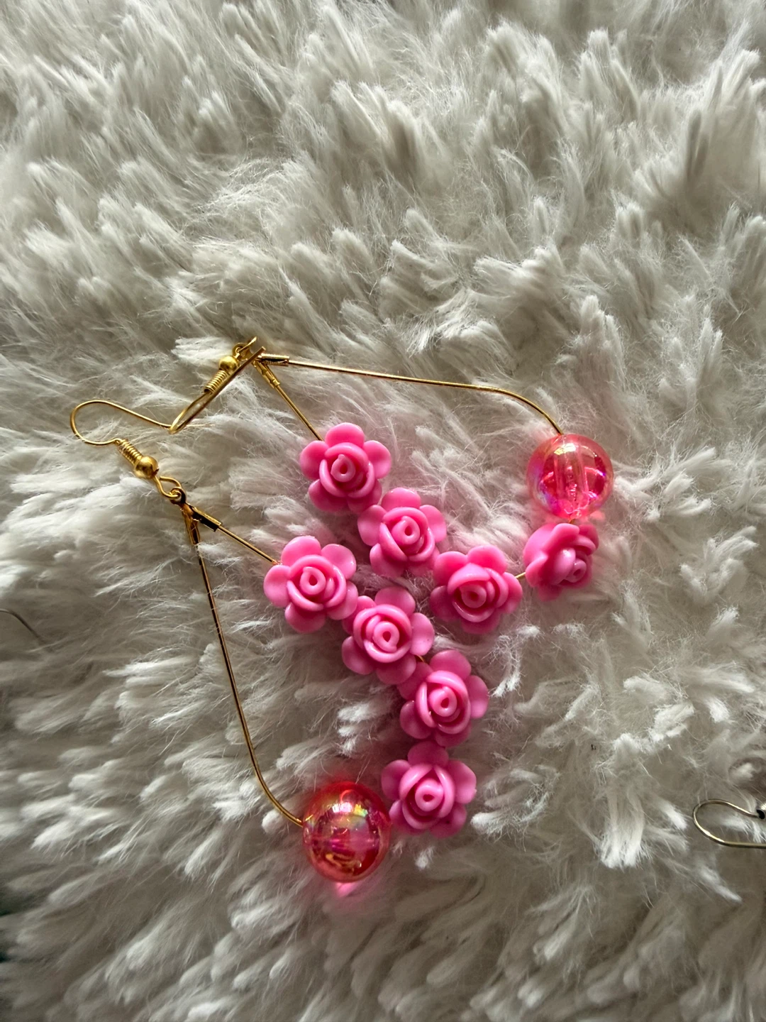 Assorted Hoop Earrings with Beads and Charms