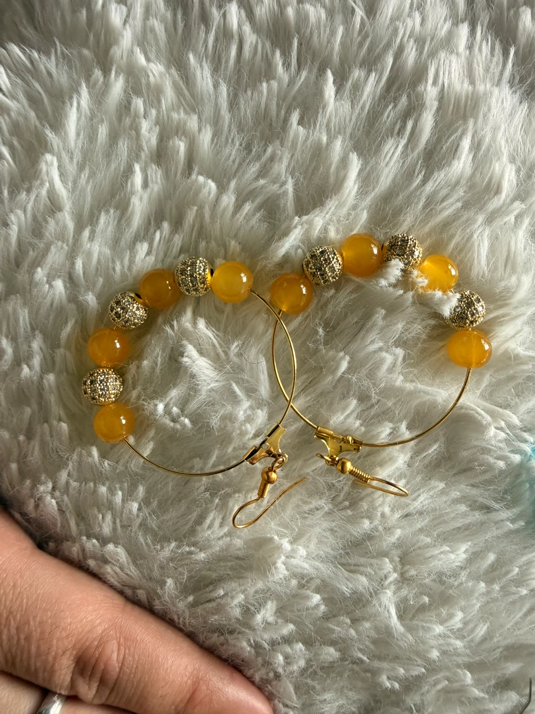 Assorted Hoop Earrings with Beads and Charms - photo 4