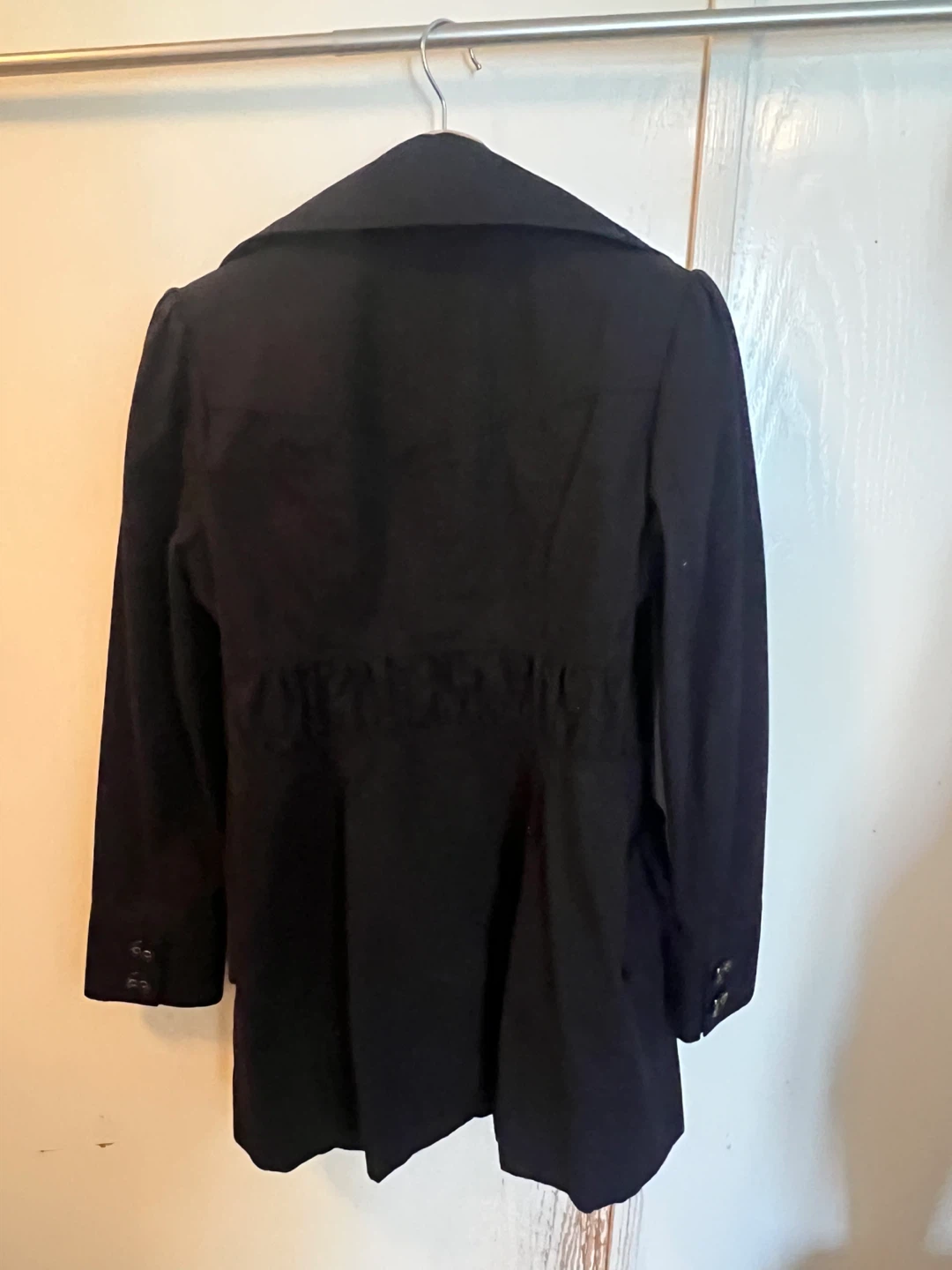 Smart Set Black Double-Breasted Coat - photo 2