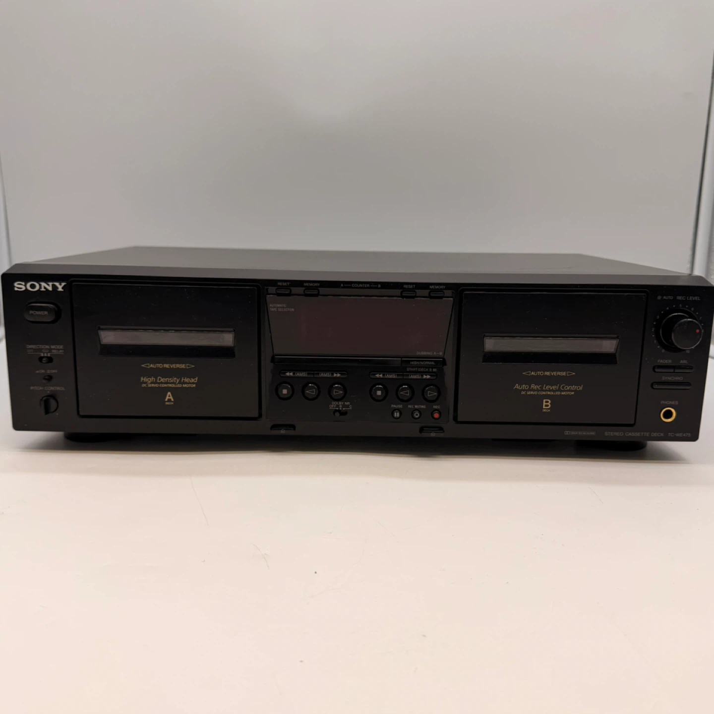 Sony TC-WE475 Dual Cassette Deck Dolby HX Pro Auto Reverse