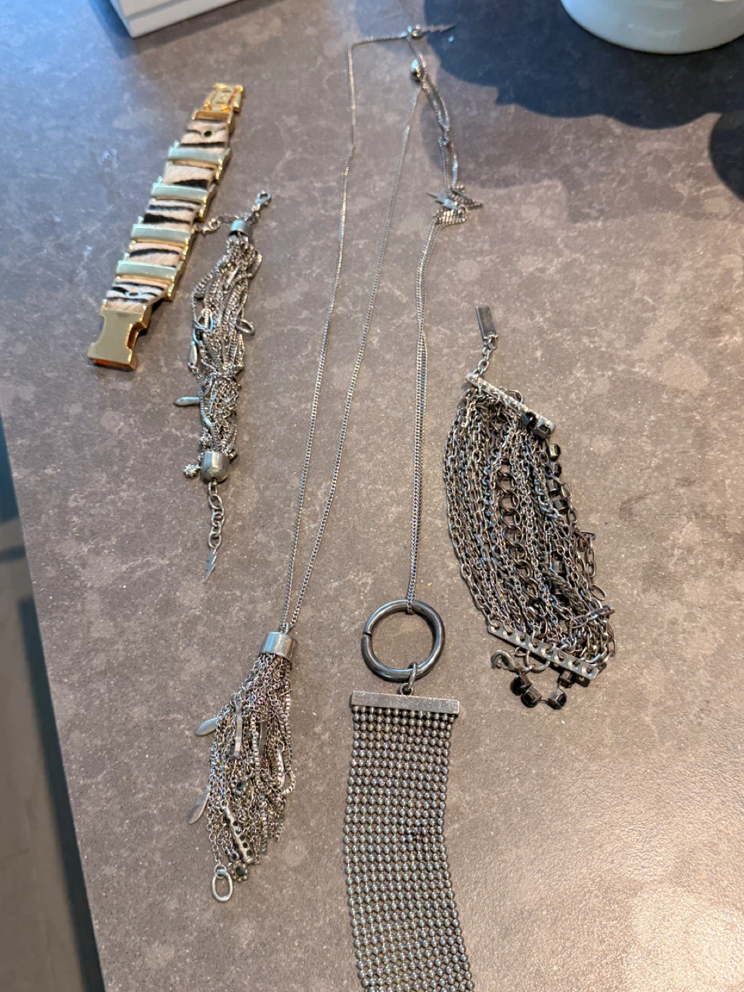 Assorted Silver Tone Fashion Necklaces - photo 2