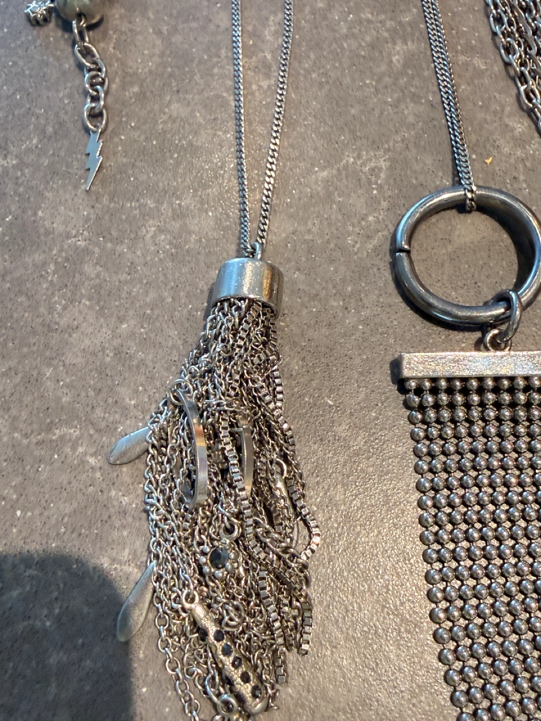 Assorted Silver Tone Fashion Necklaces - photo 4
