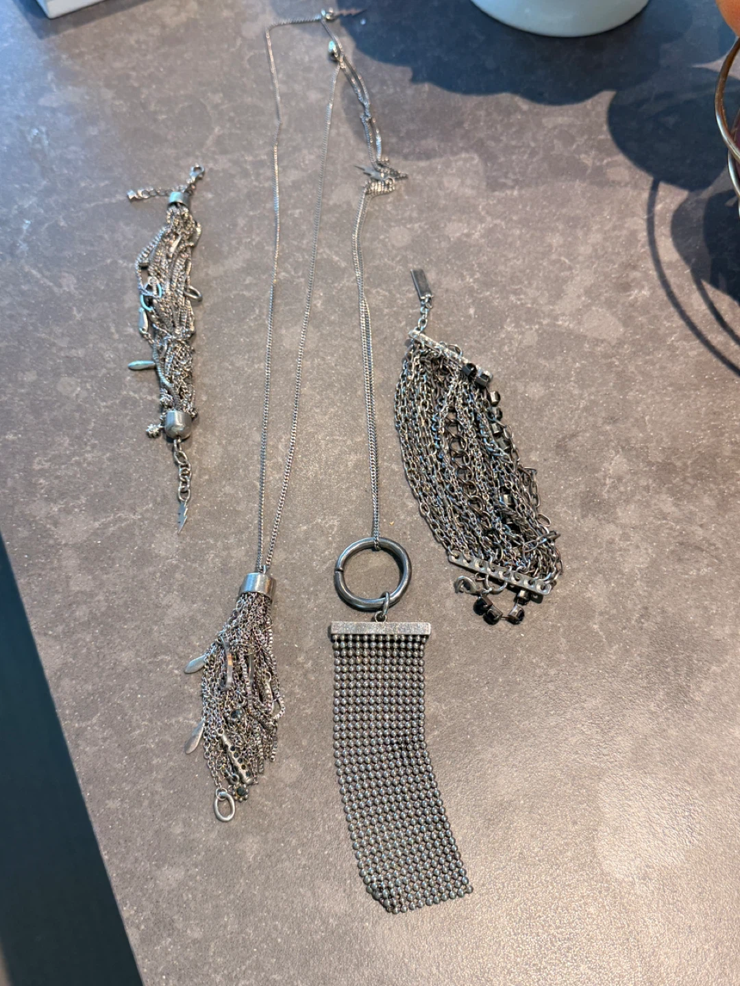 Assorted Silver Tone Fashion Necklaces