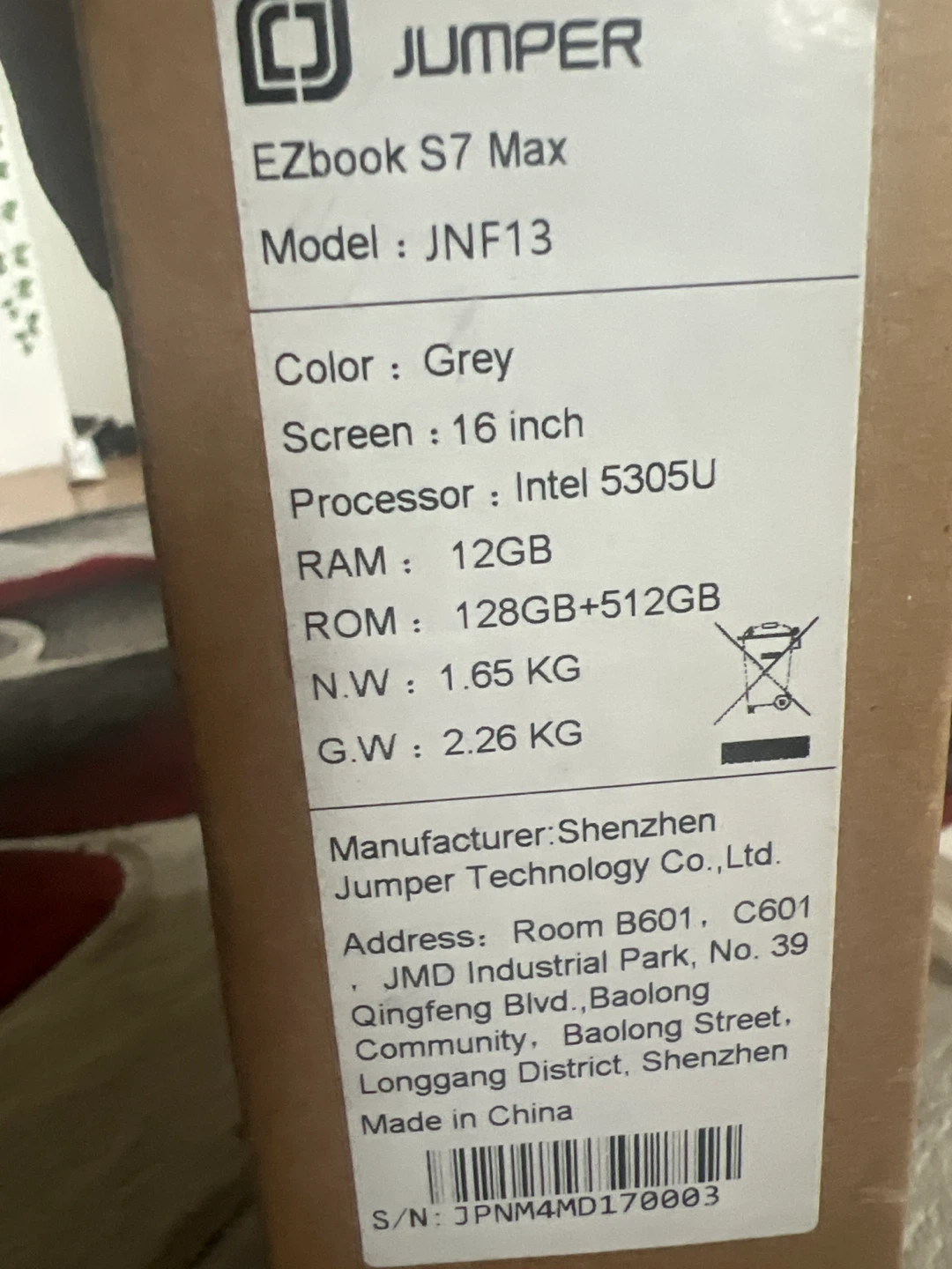Jumper EZbook S7 Max Grey Laptop - 16 inch - photo 3