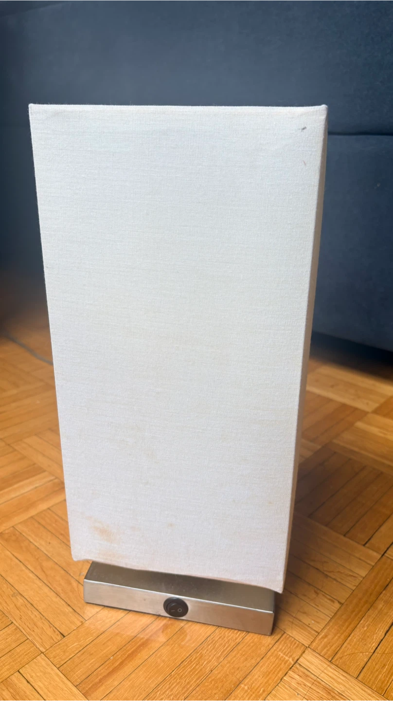 White Fabric Table Lamp