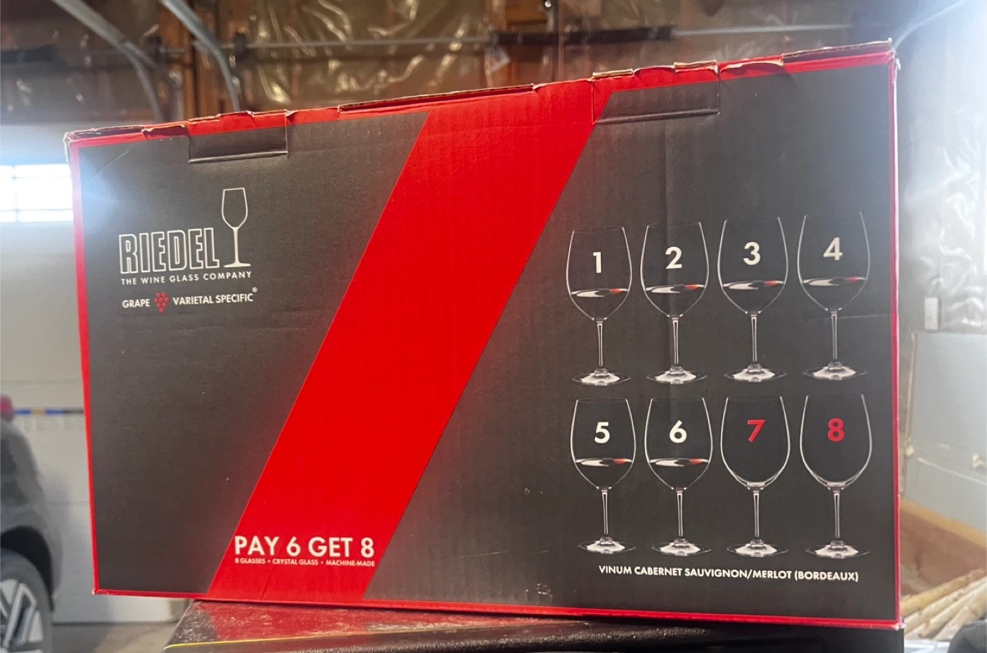 RIEDEL Vinum Wine Glasses - Set of 8