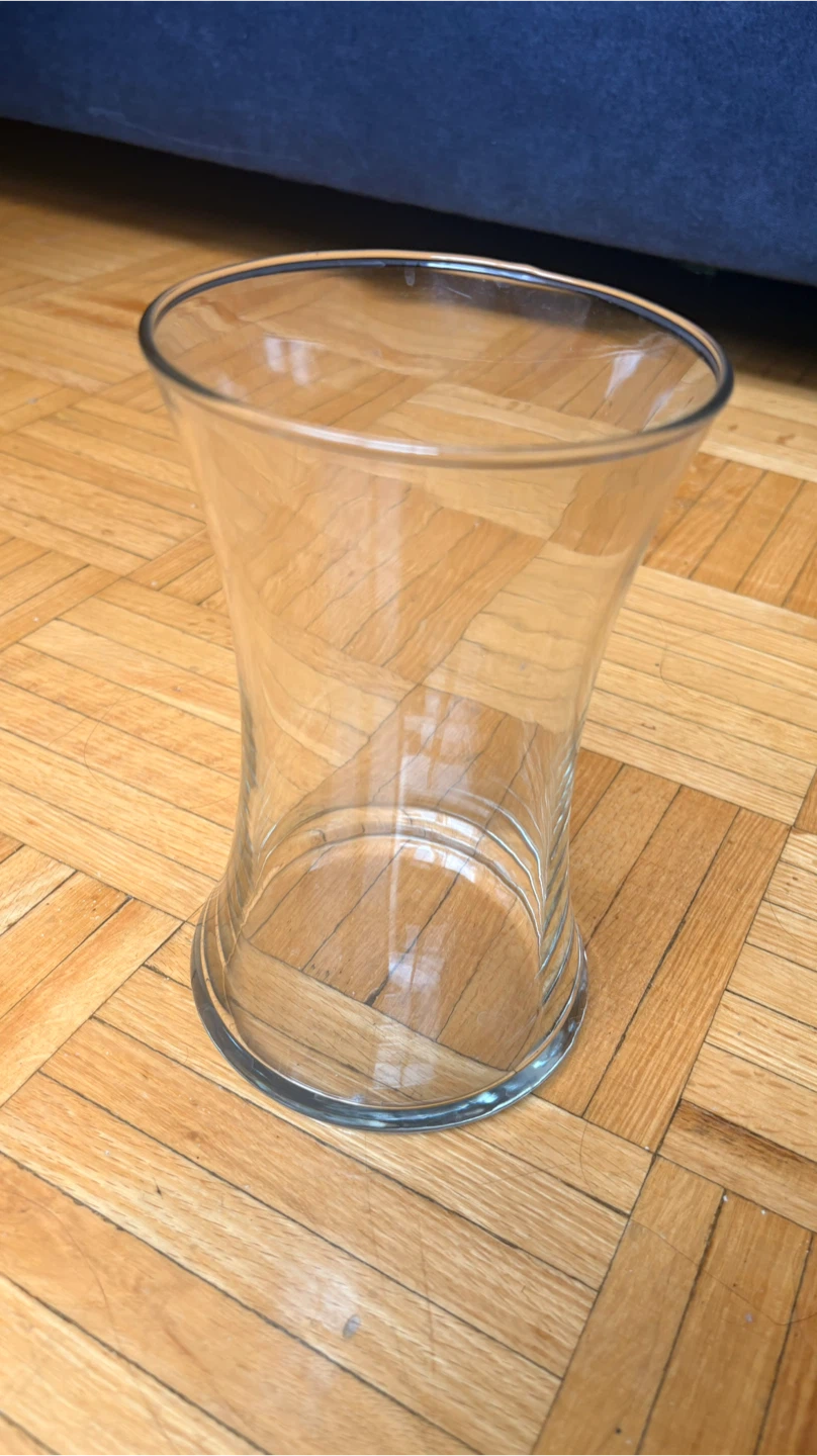 Clear Glass Flower Vase