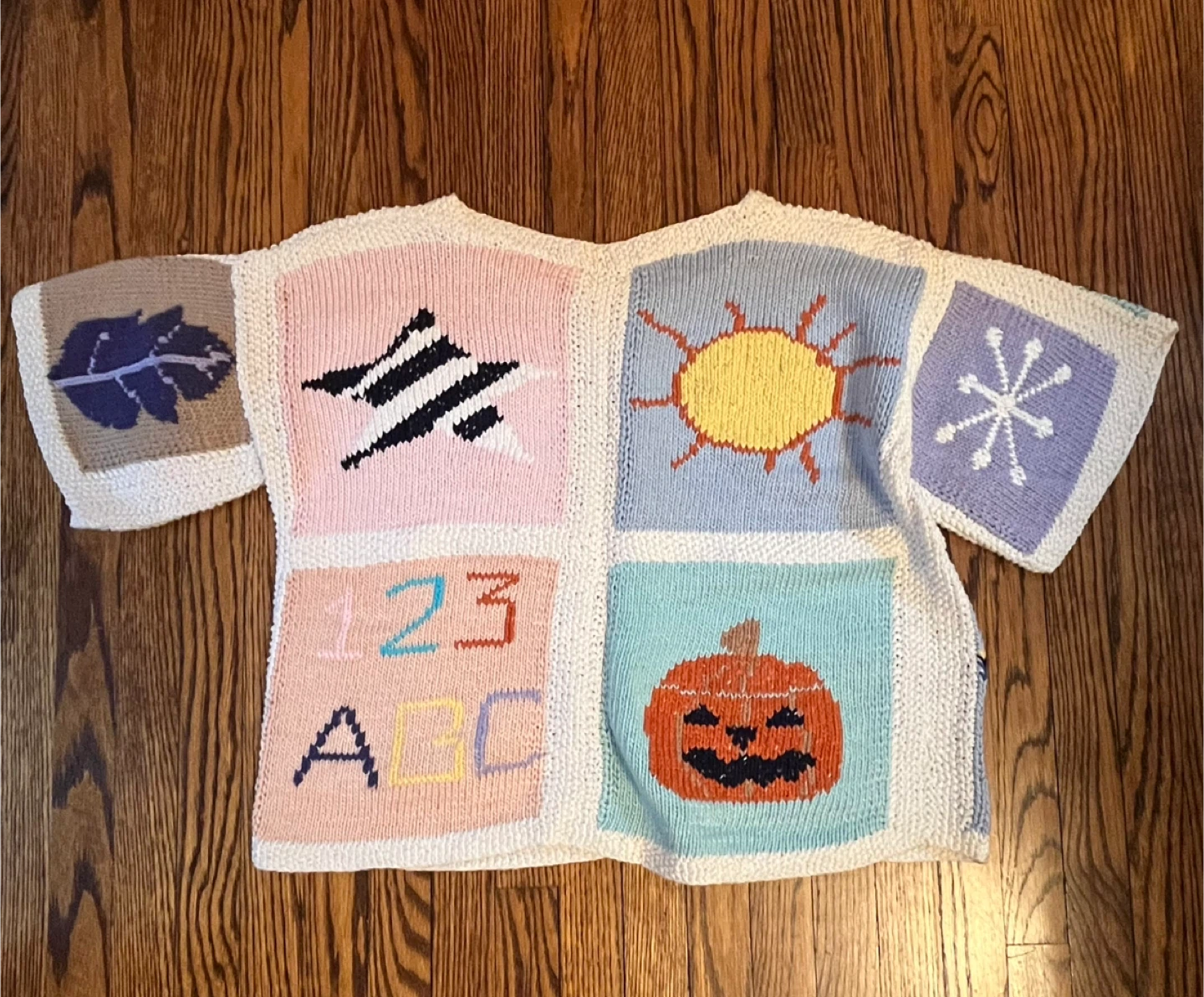Knit Square Appliqué Sweater - photo 2