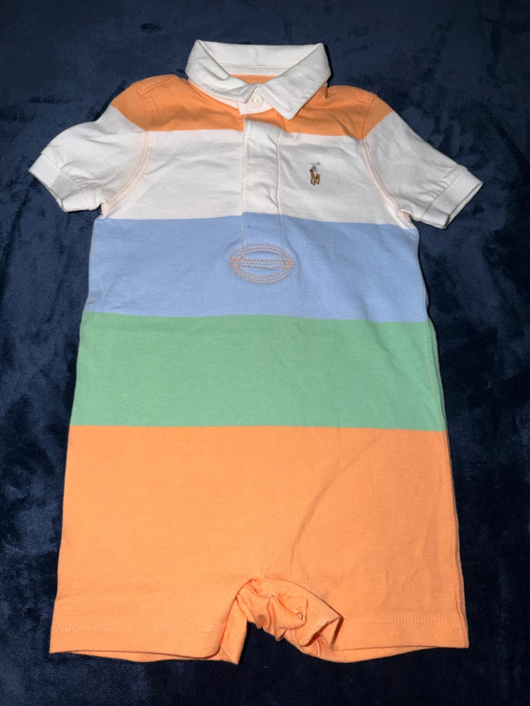 Bundle of 5 Ralph Lauren Baby Rompers - photo 3