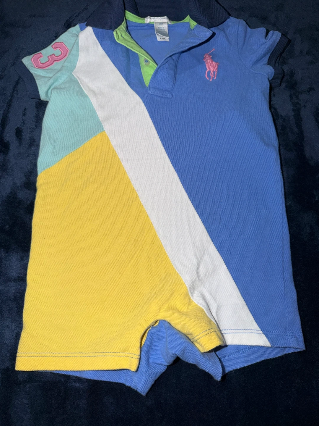 Bundle of 5 Ralph Lauren Baby Rompers - photo 4