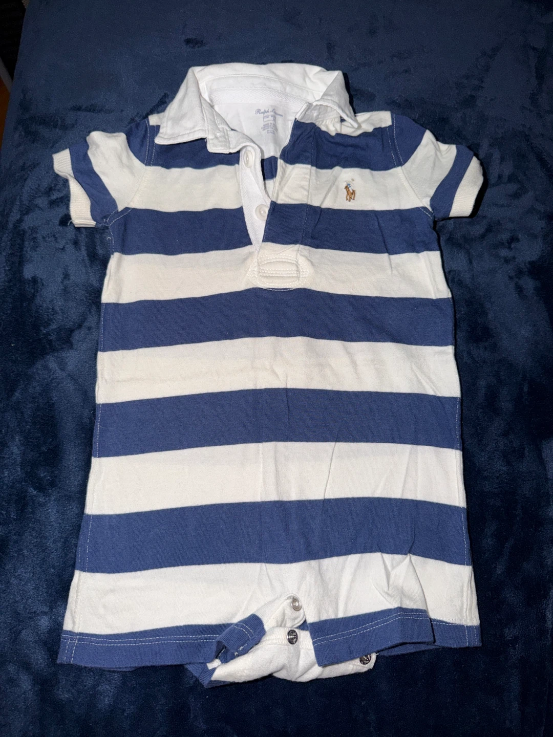Bundle of 5 Ralph Lauren Baby Rompers - photo 5