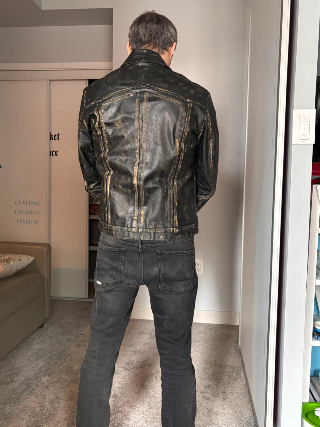 Sixty Genuine Leather Jacket - Size L - photo 3