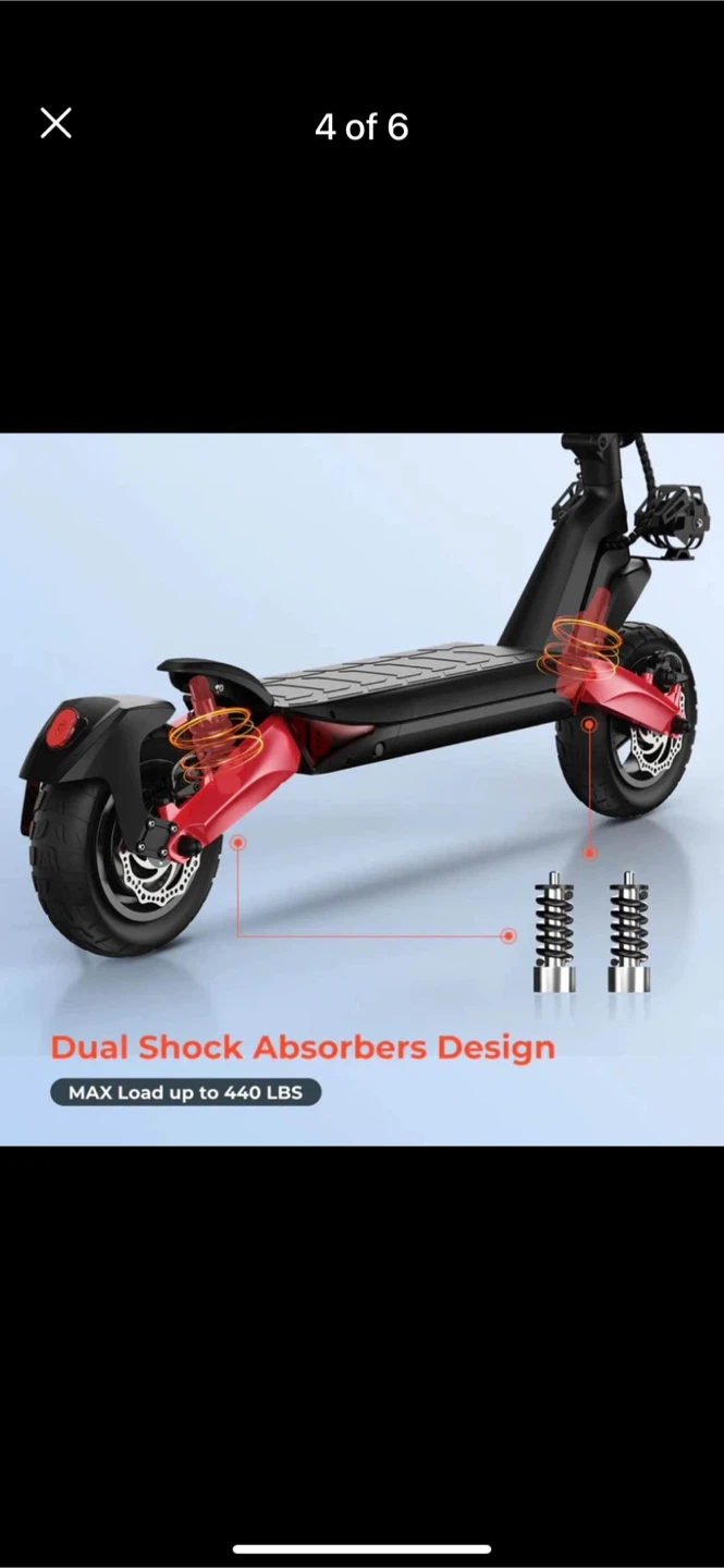 Circooter Mate Electric Scooter  28MPH 25 Mile Range 1000W