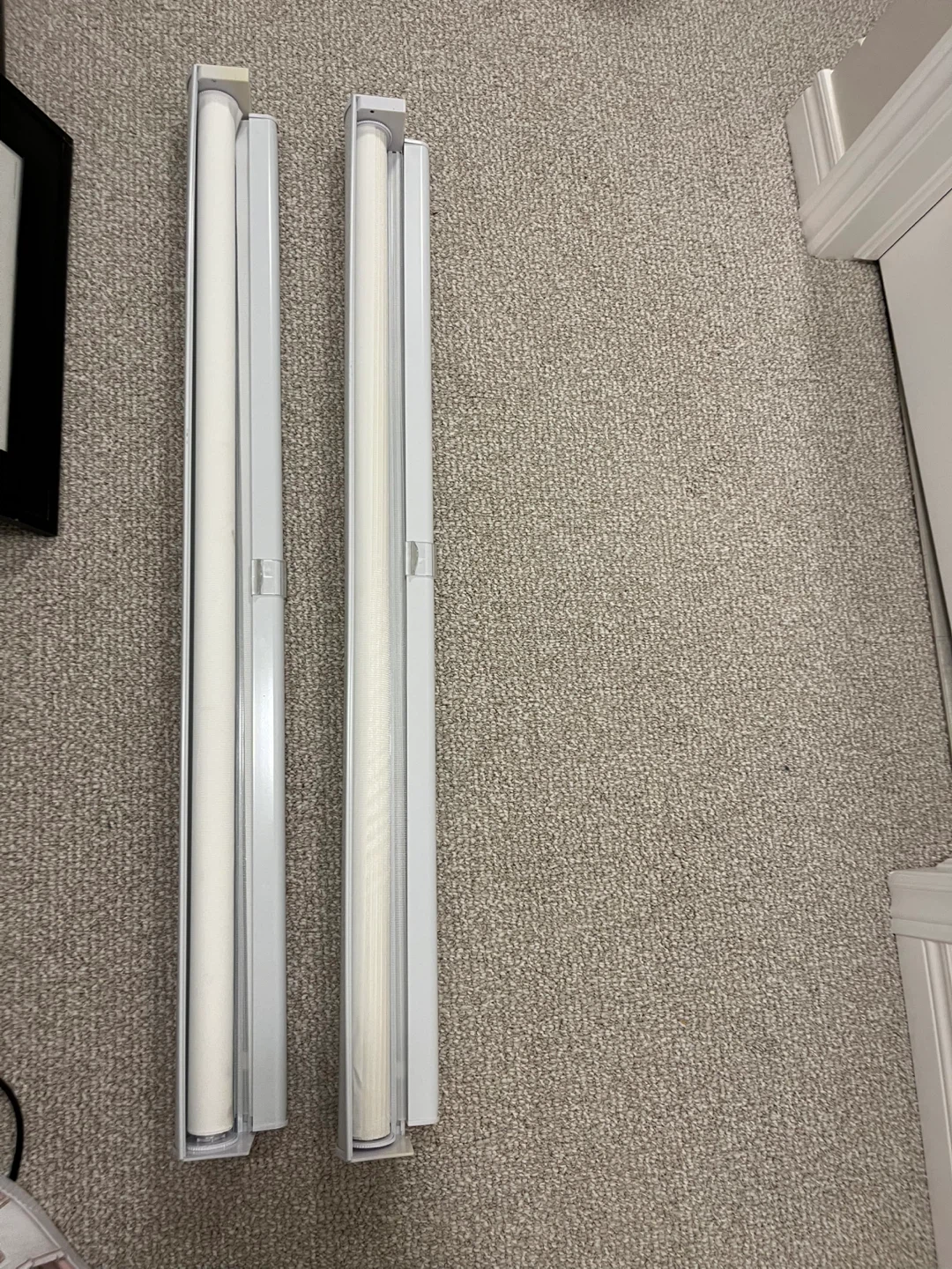 2 White Roller Zebra Blind with Hardware - photo 2