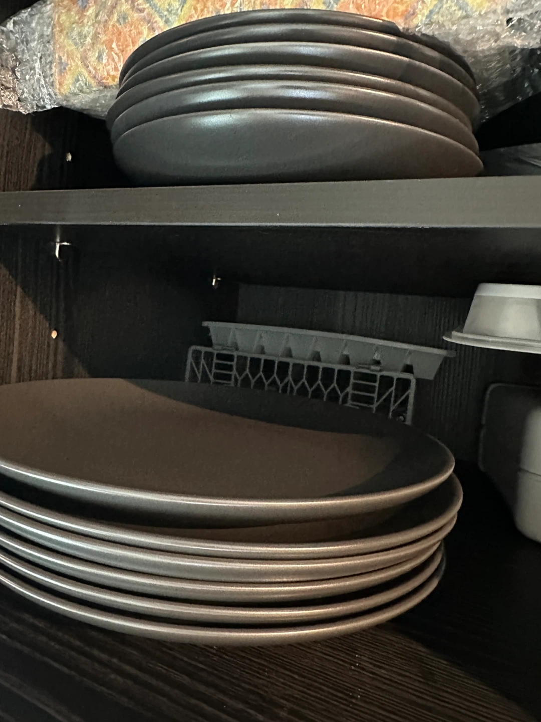 Set of 6 Matte Black Ceramic Dinner Plates - photo 4