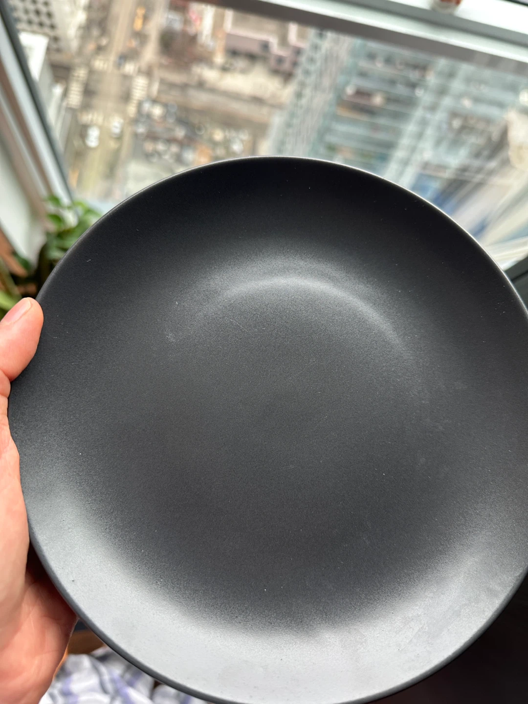 Set of 6 Matte Black Ceramic Dinner Plates - photo 3