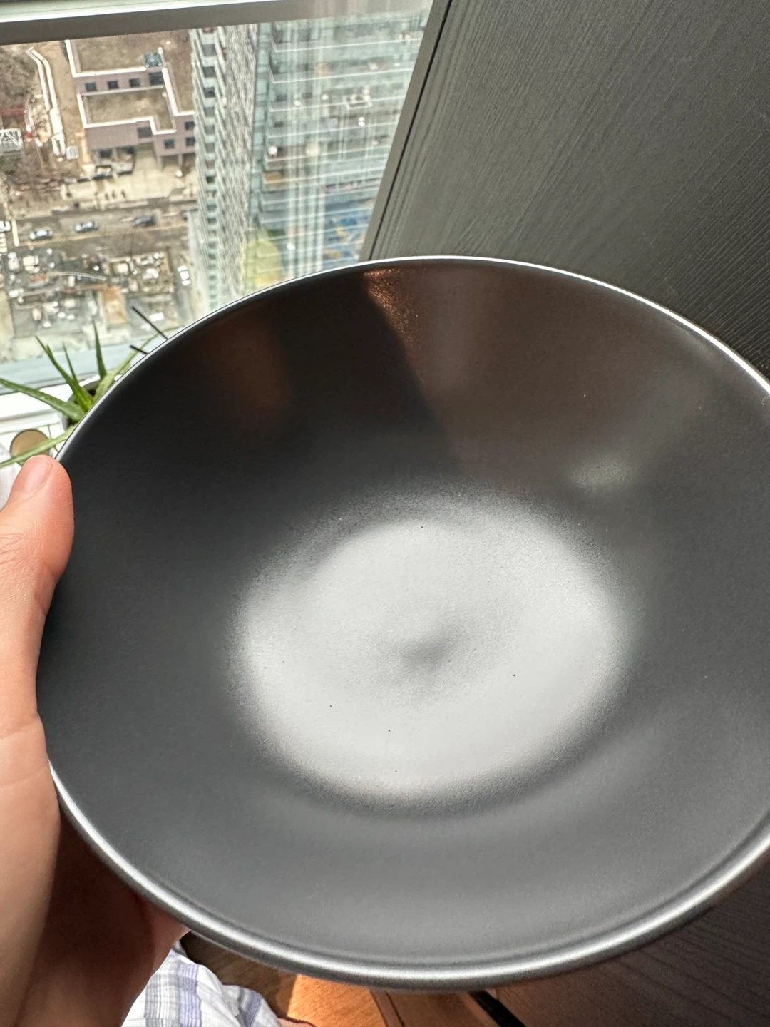 Set of 6 Matte Black Ceramic Dinner Plates - photo 5