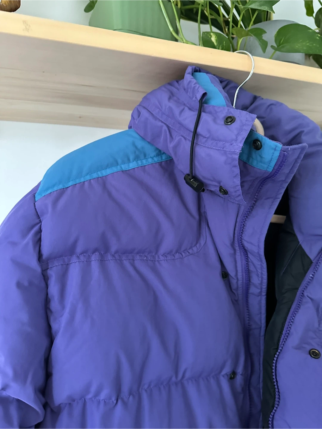 The North Face Purple Puffer Jacket - Medium - photo 3