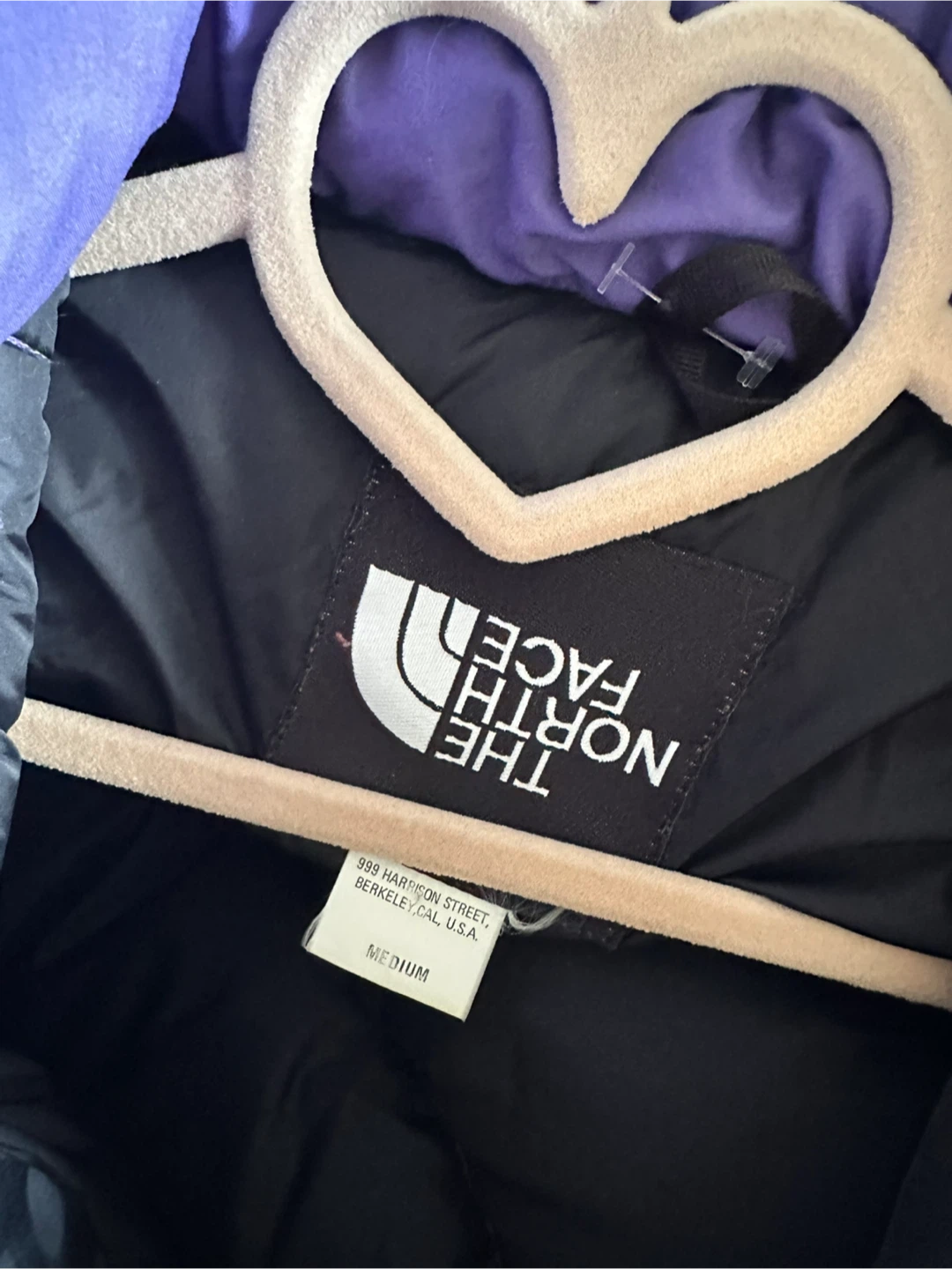 The North Face Purple Puffer Jacket - Medium - photo 2