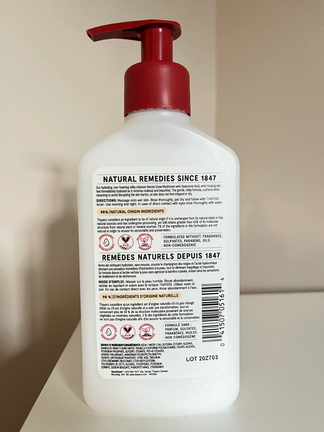 Thayers Hydrating Milky Cleanser - photo 2