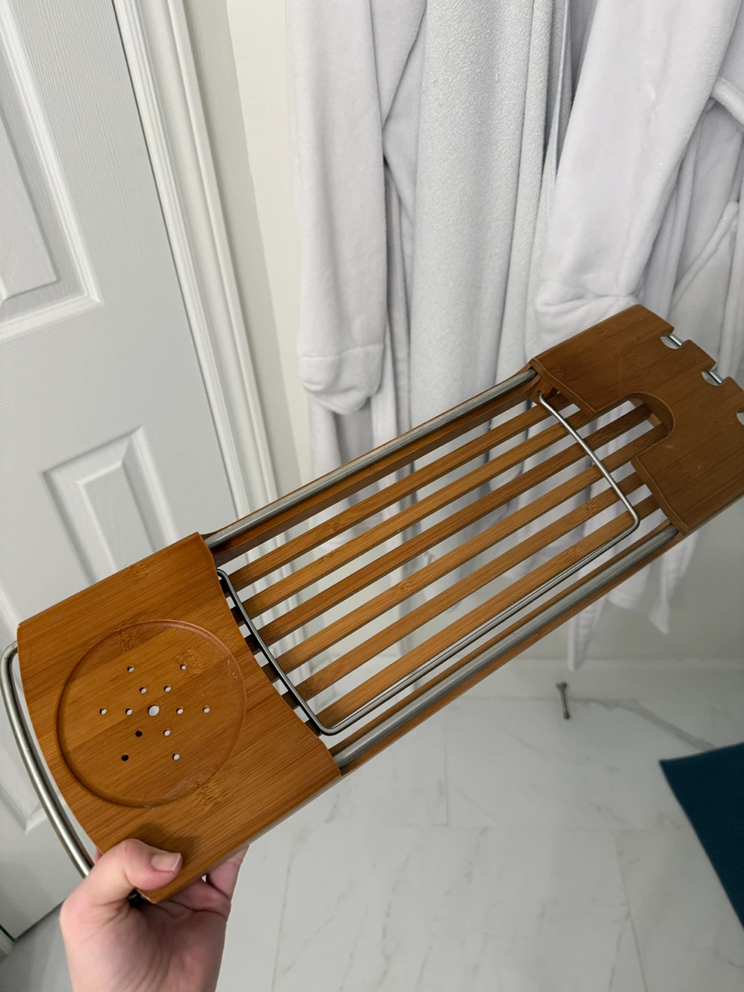 Bamboo Bath Caddy Tray - photo 2