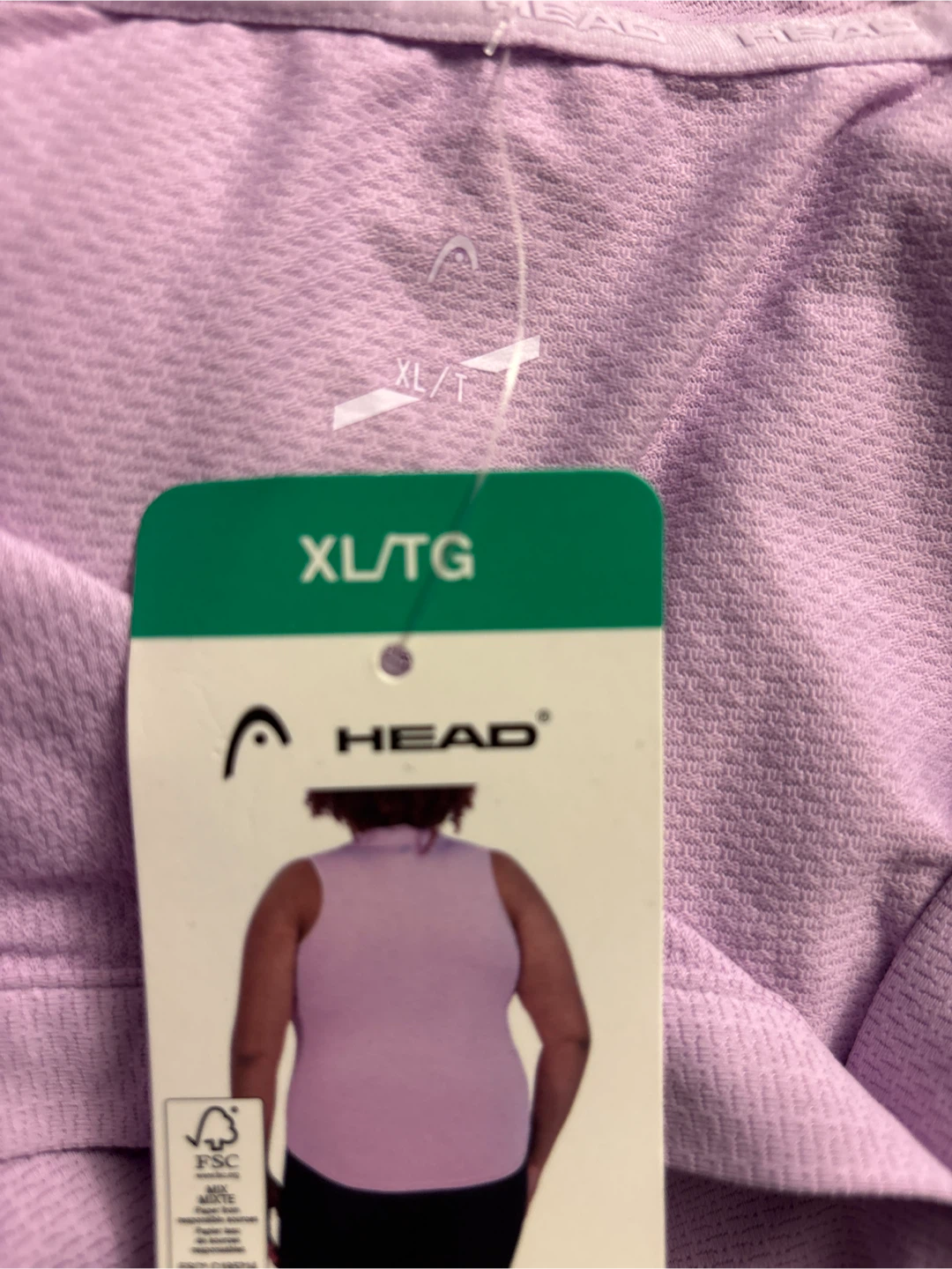Ladies HEAD Sleeveless Polo Shirt XL/TG Lavender - photo 3