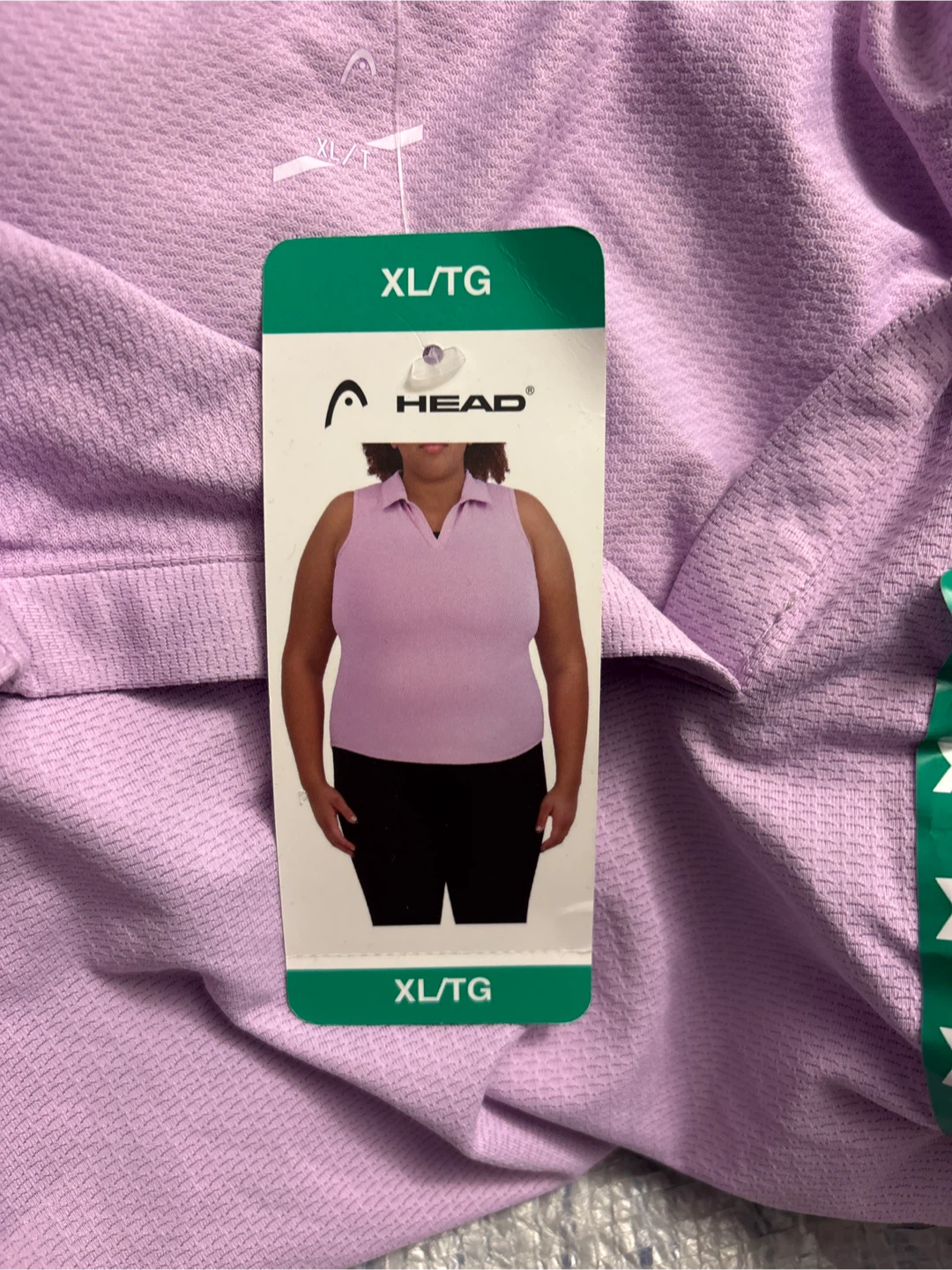 Ladies HEAD Sleeveless Polo Shirt XL/TG Lavender - photo 2