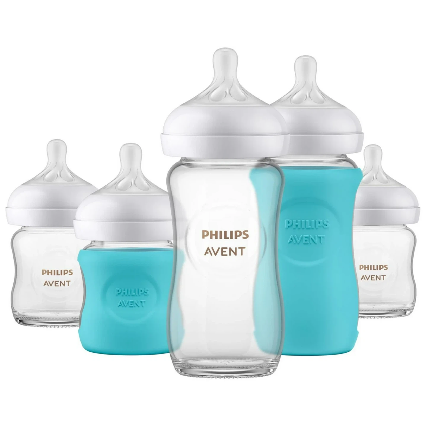 Philips Avent Glass Baby Bottles - Set of 5