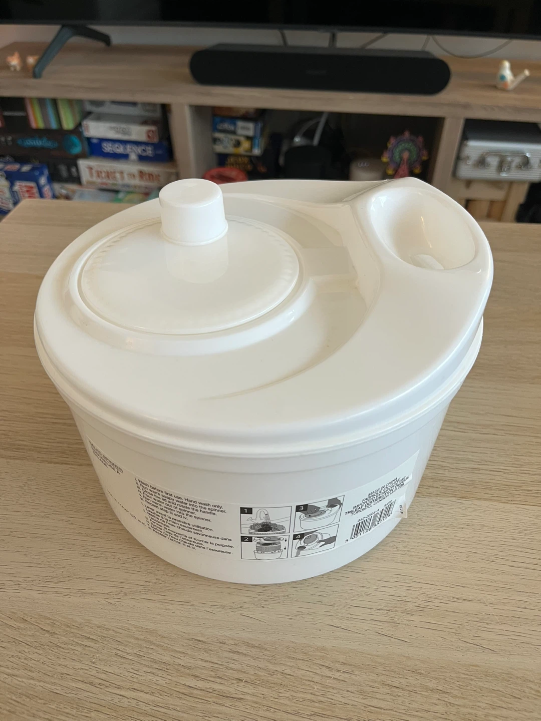 White Salad Spinner