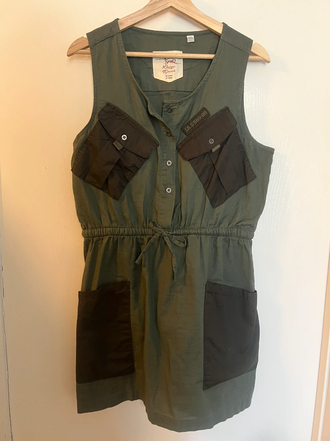 Triple Five Soul XLarge Grand sleeveless utility dress
