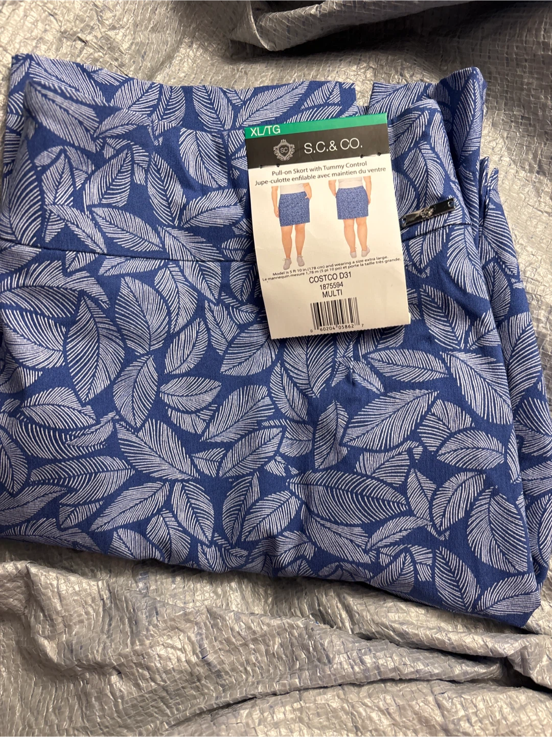 Ladies S.C. & CO. Pull-on Skort with Tummy Control XL/TG