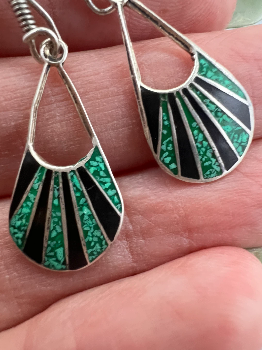 Vintage Sterling Silver Earrings - photo 2